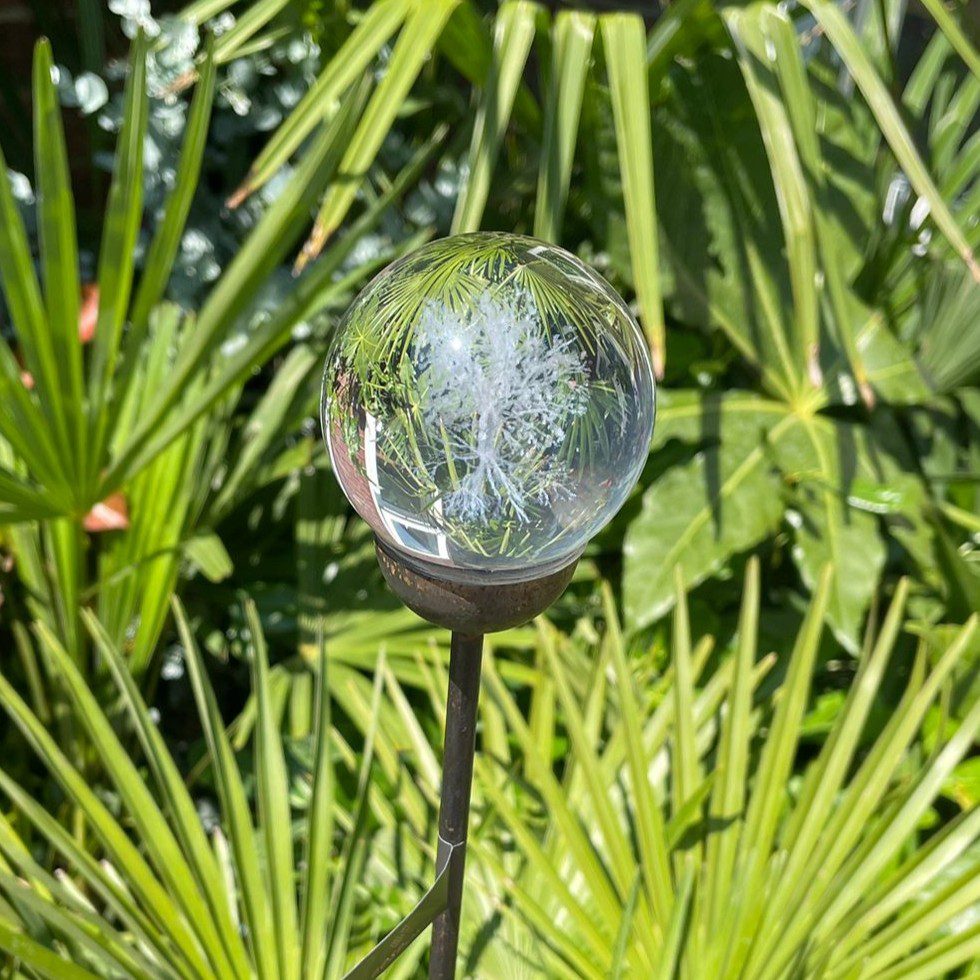 3D Crystal Ball Decorative Garden Stake Ornament – Tree of Life 5061098722125